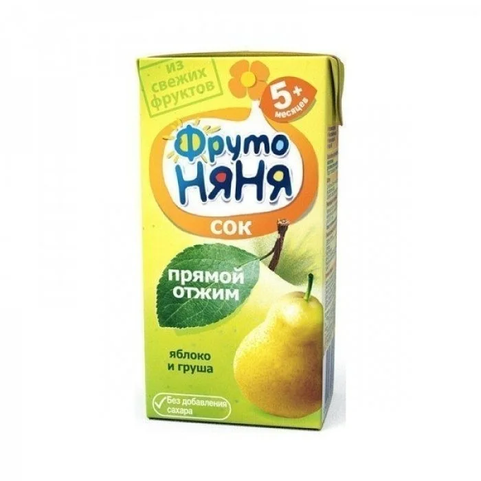 Ֆրուտո Նյանյա խնձոր-տանձ հյութ 0.2 լ